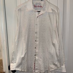 White Robert Graham dress shirt